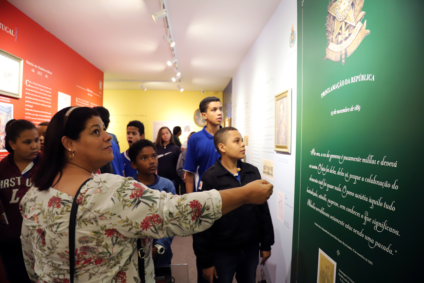 Os alunos estiveram na Casa dos Contos (Foto: Thiago Rios Gomes)
